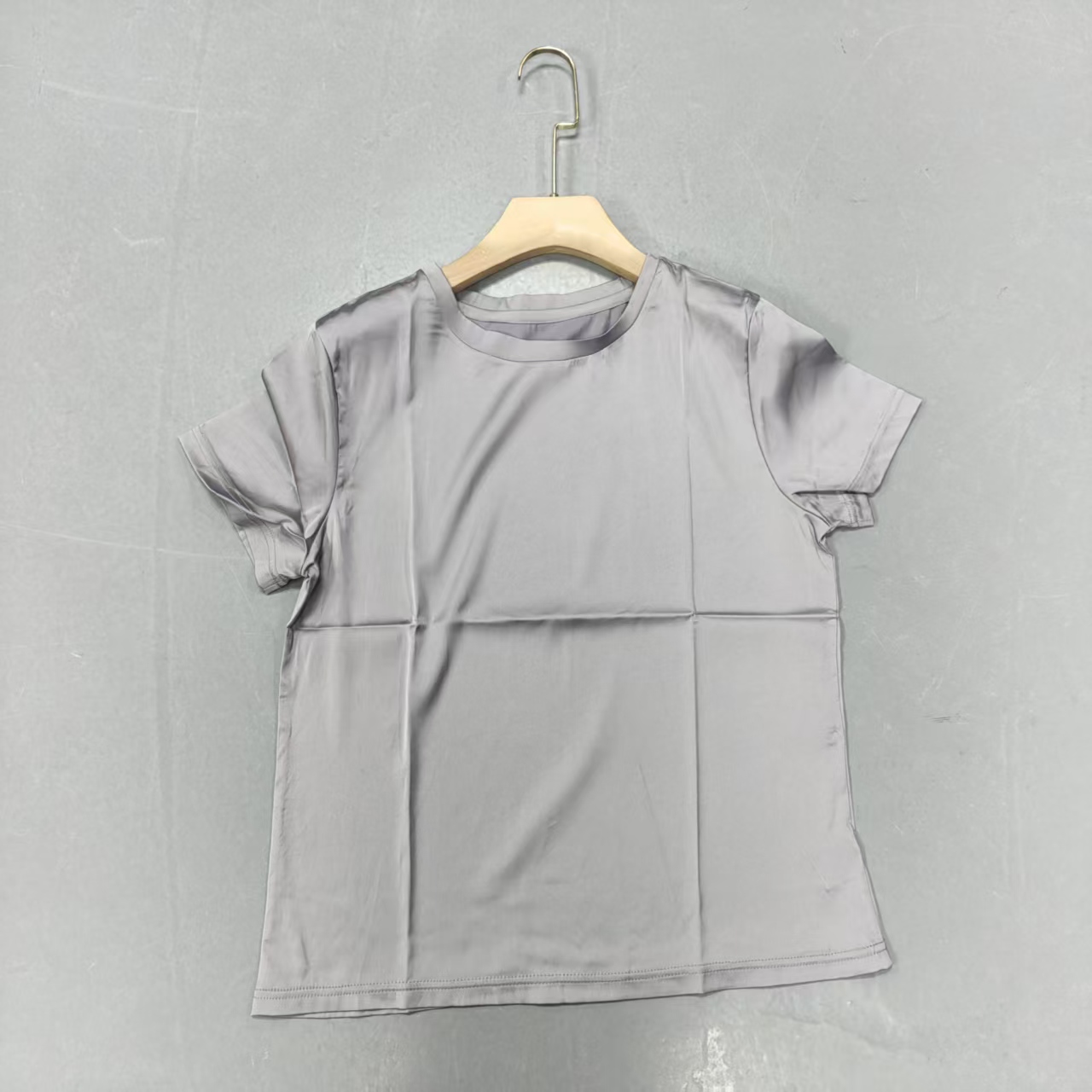 【南油玲姐】灰色圆领短袖T恤T2222