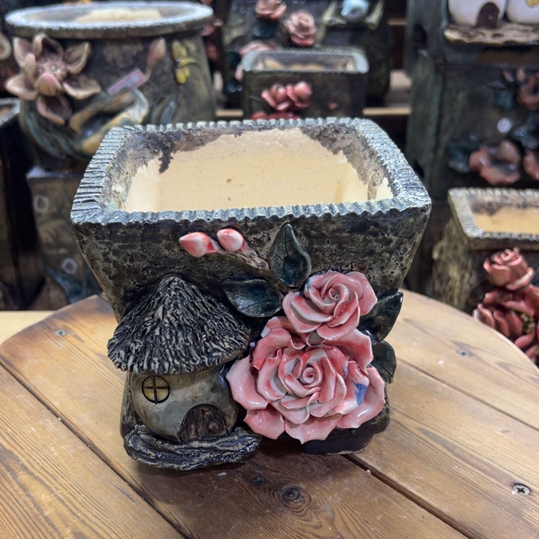 红陶青藤多肉花盆