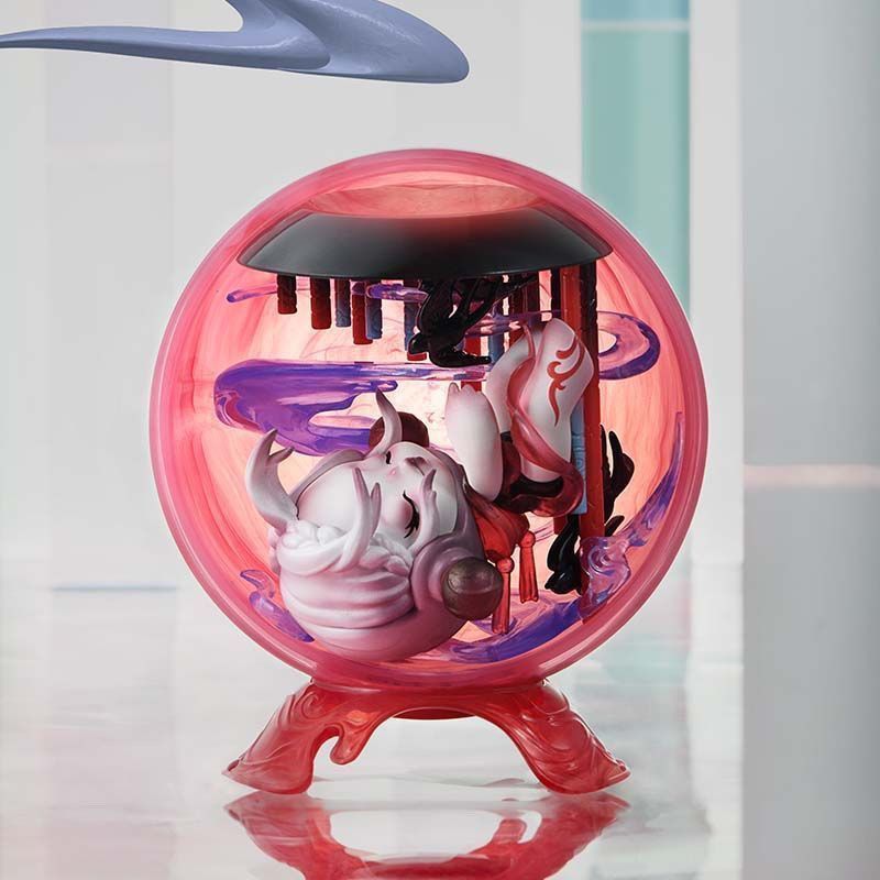 POPMART泡泡玛特SKULLPANDA「邸语」观中景系列盲盒玩具SP手办礼
