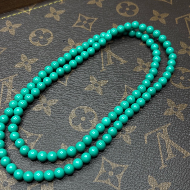 绿色6mm圆珠108念珠饰品男女款