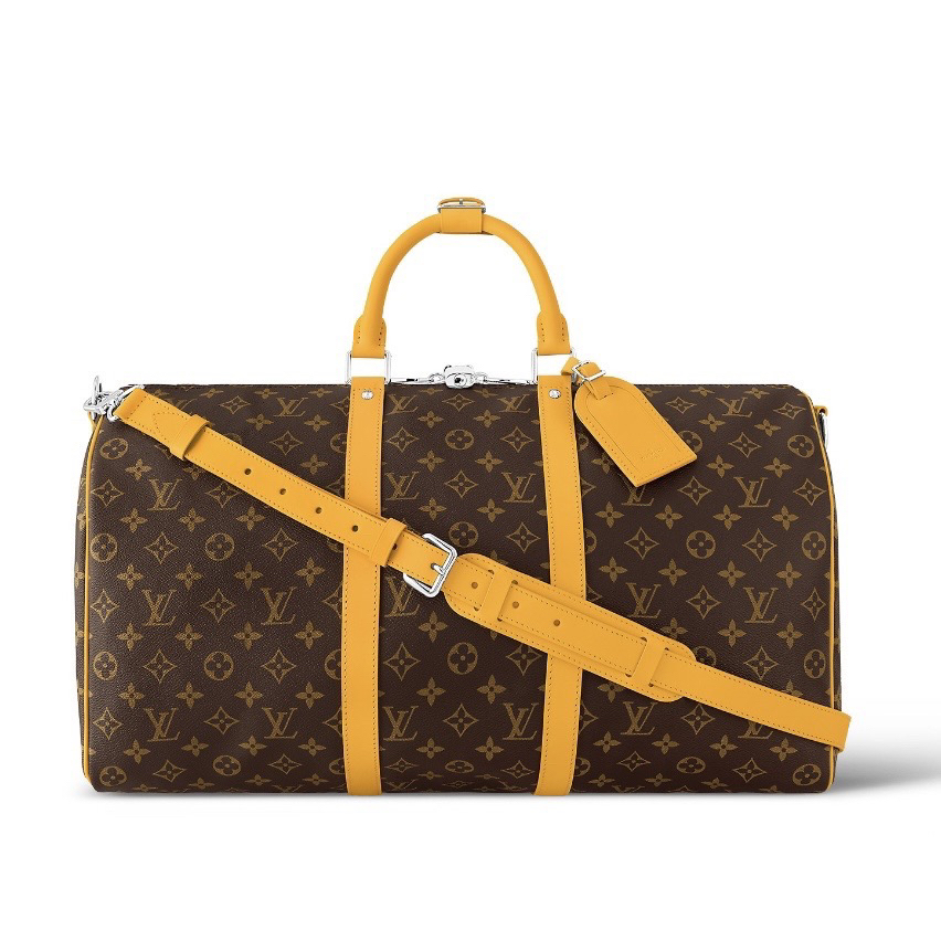未使用 LouisVuitton/路易威登 闲置keepall 50棕老花旅行袋 G129