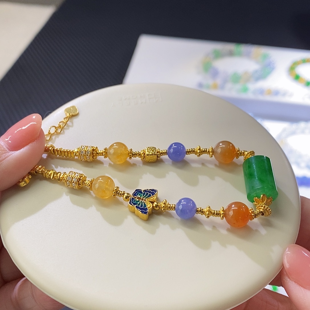 翡翠挂件未镶嵌手链