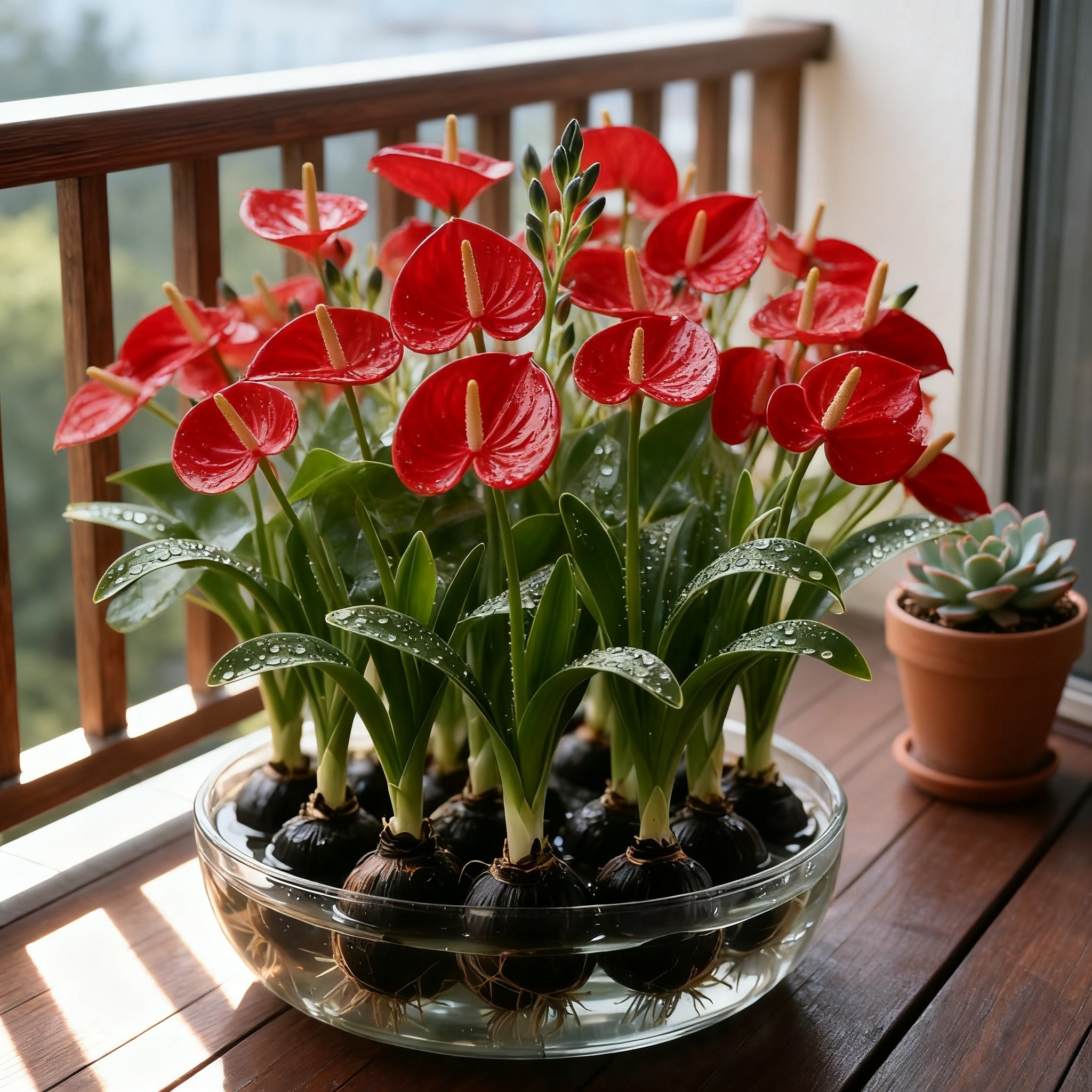 【香水味】浓香型水培红掌兰花球盆栽室内外四季可种耐寒易养花卉