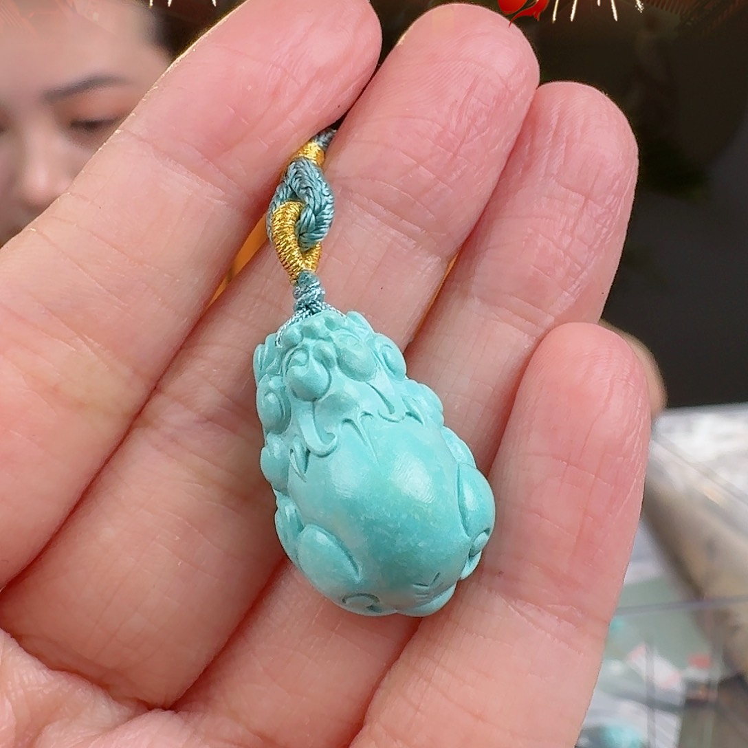 绿松石珠宝奇石未镶嵌