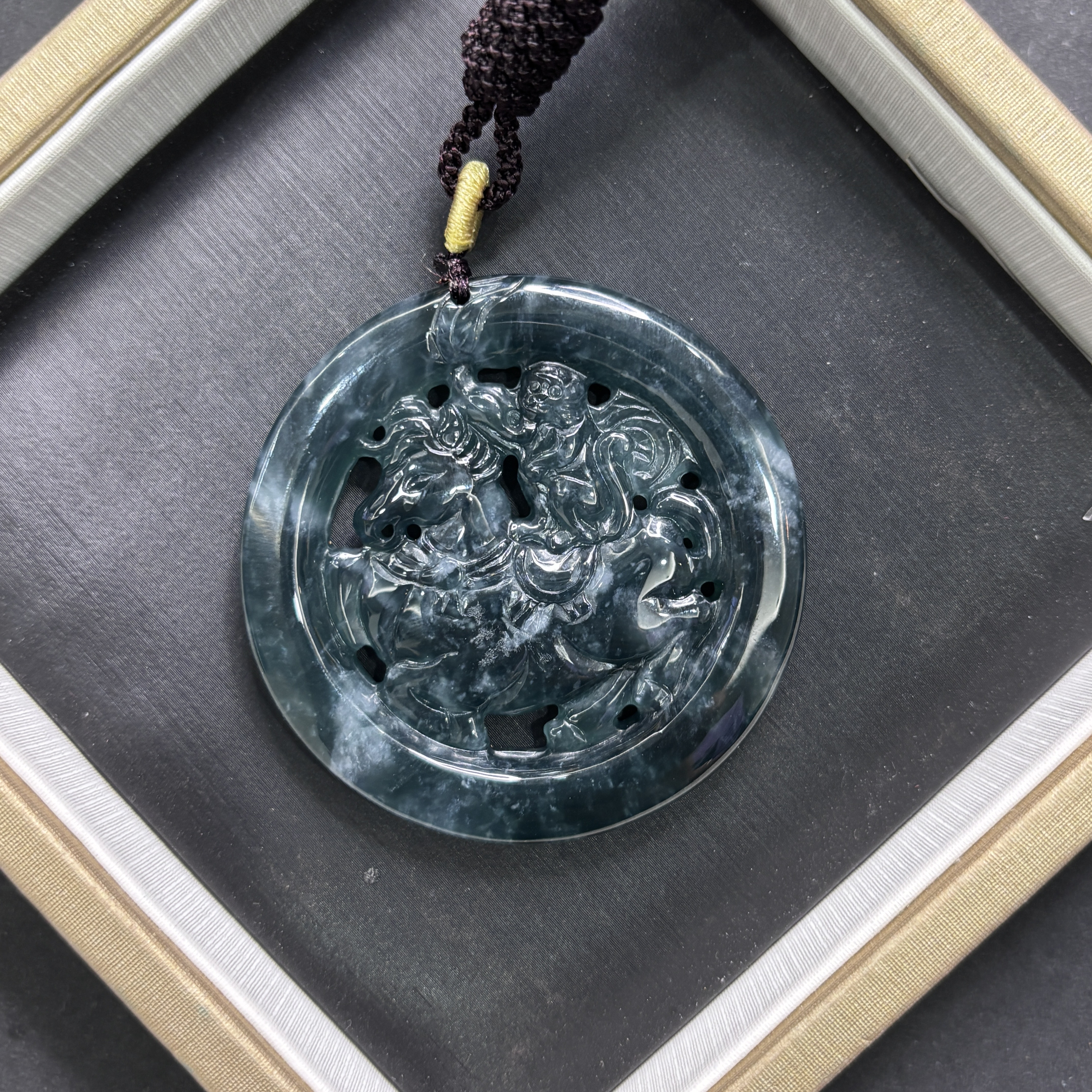 翡翠A货马上封侯吊坠（拍一个发一个 多样性发货）-570838