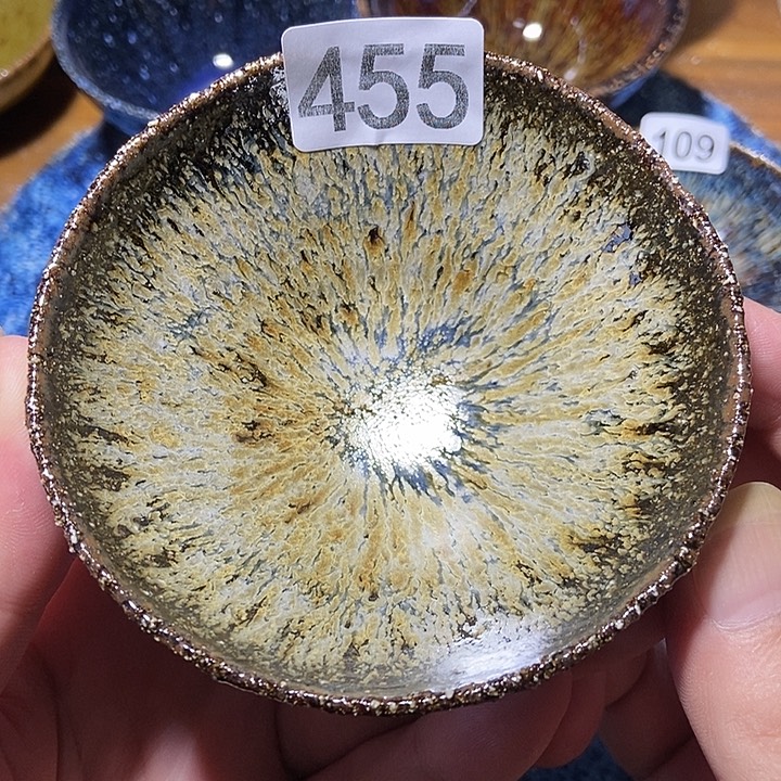 茶盏龙窑柴烧柴烧落灰
