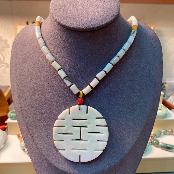 方福利翡翠设计款项链