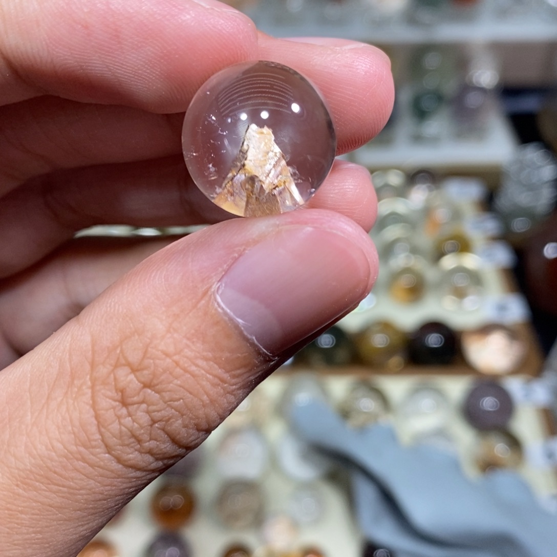 张***缘未镶嵌珠宝半成品水晶16.5m