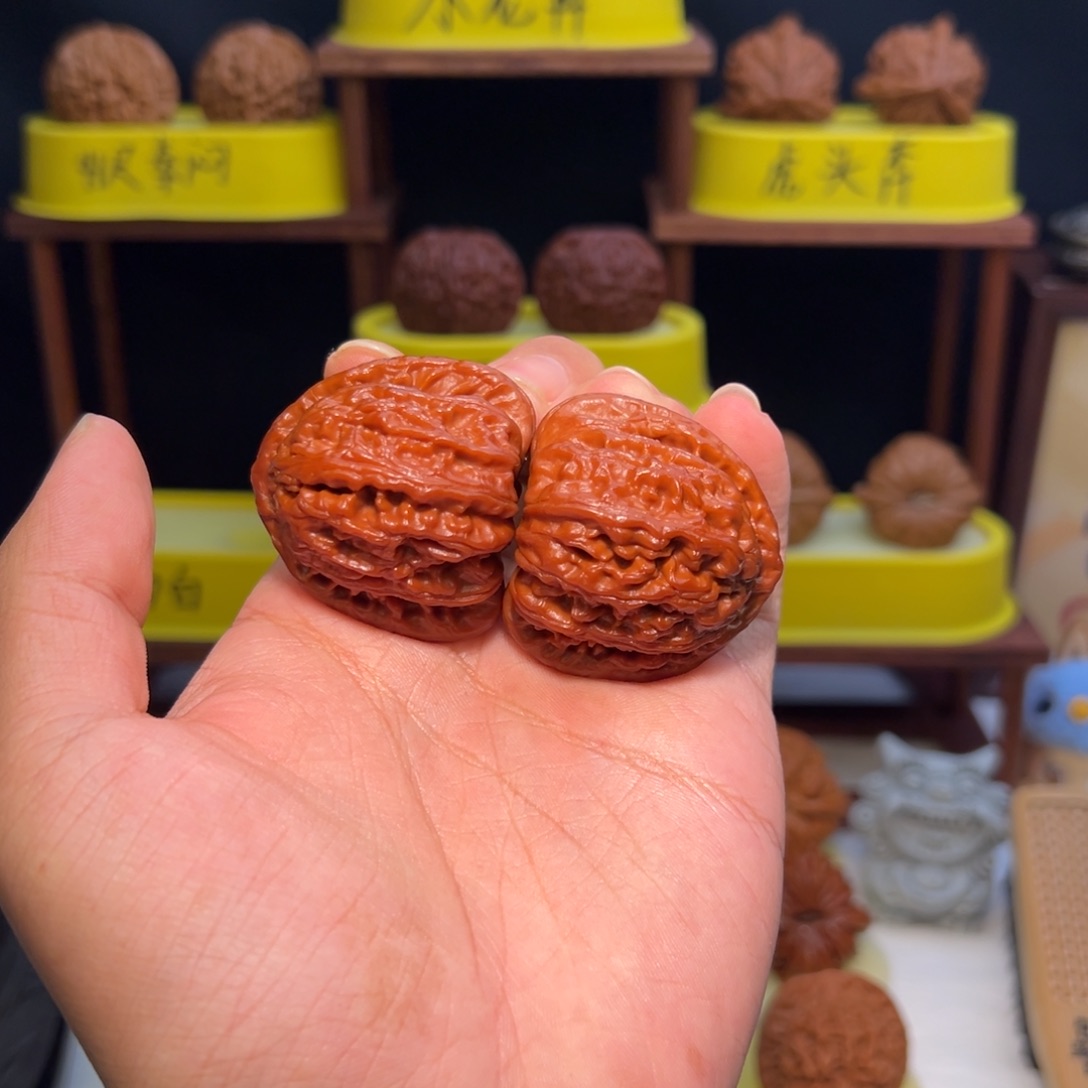 o***◤吊坠文玩核桃全品41三角白