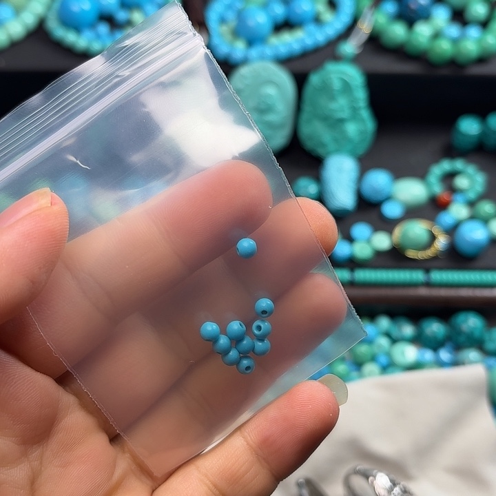 叫***柒蓝色圆珠卡四尺寸十颗