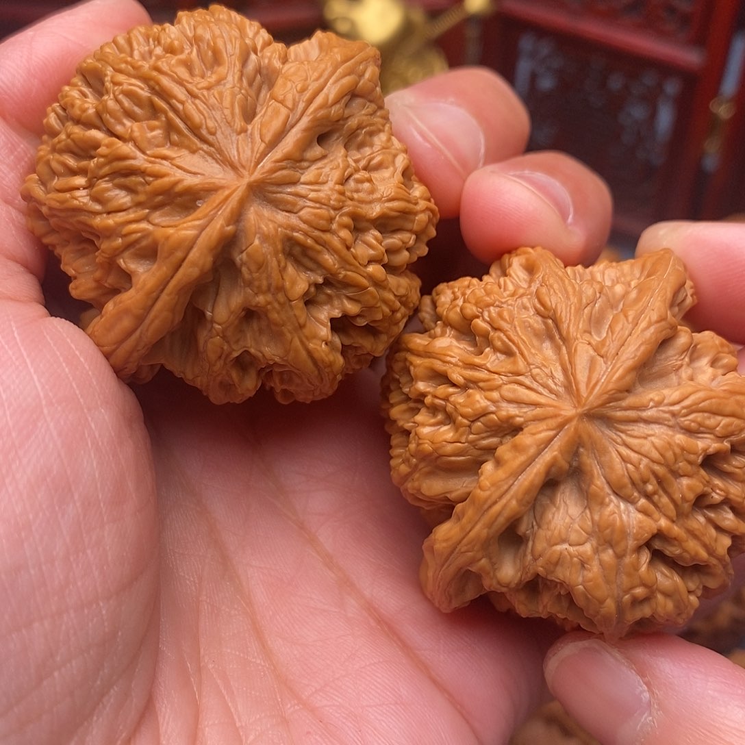 文玩核桃把件全品粗筋45.5尺