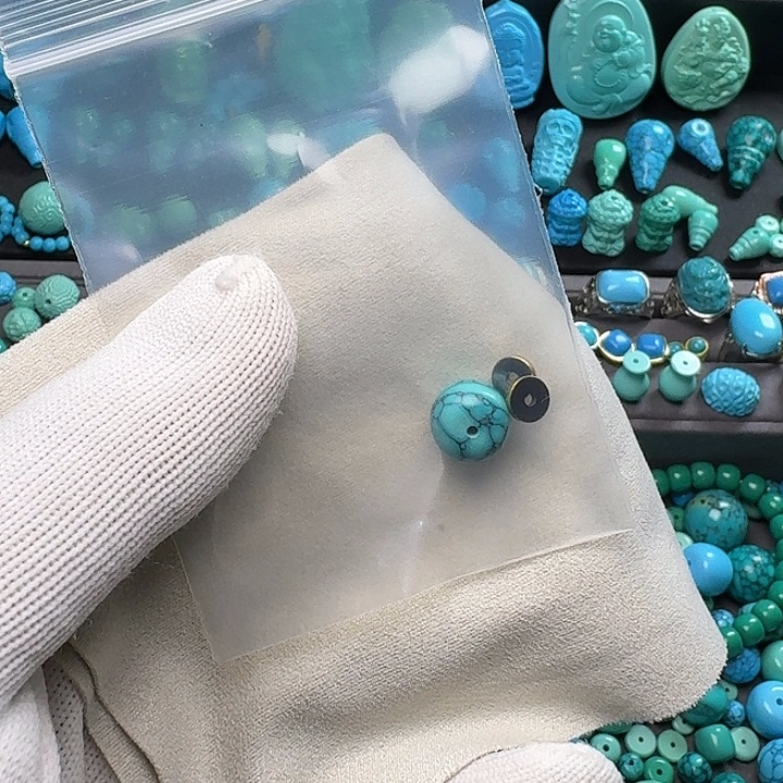 库***秀绿色网花卡十老邢单颗