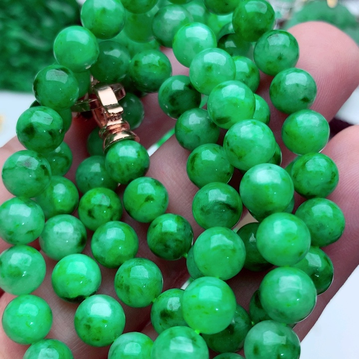 翡翠未镶嵌毛衣链