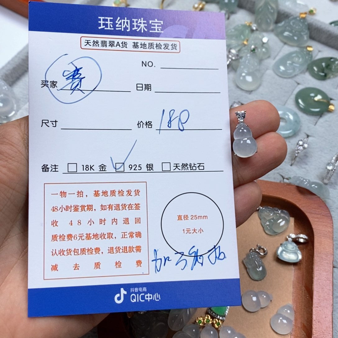 颈饰银S925镶嵌翡翠赛