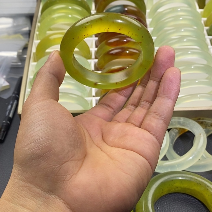 蛇纹石玉合金手镯56