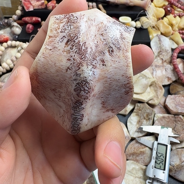 说***吧花岗石铁合金养殖鹿头骨制作三界牌