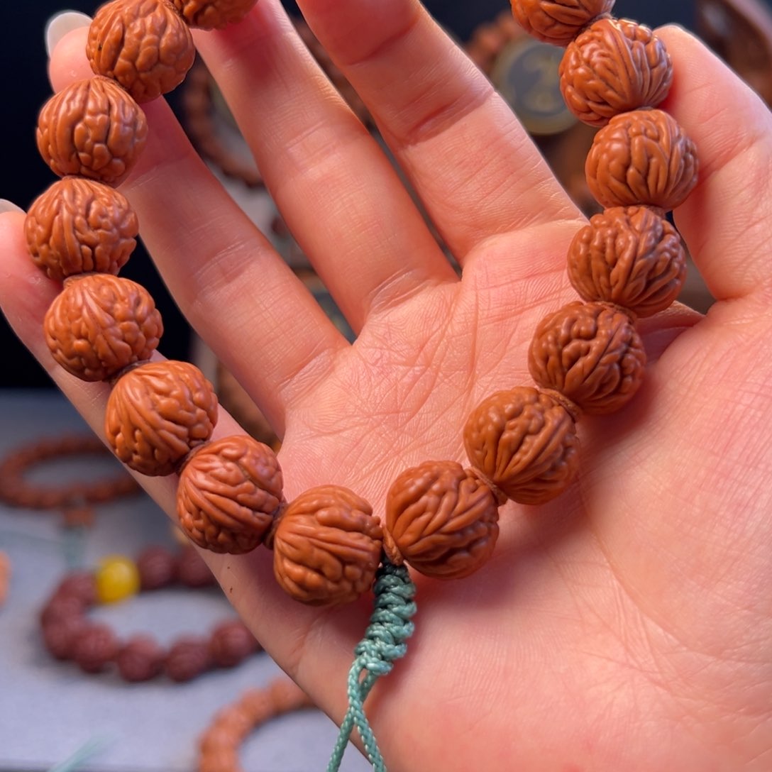 【闪购商品】桃核手串16荔枝编织