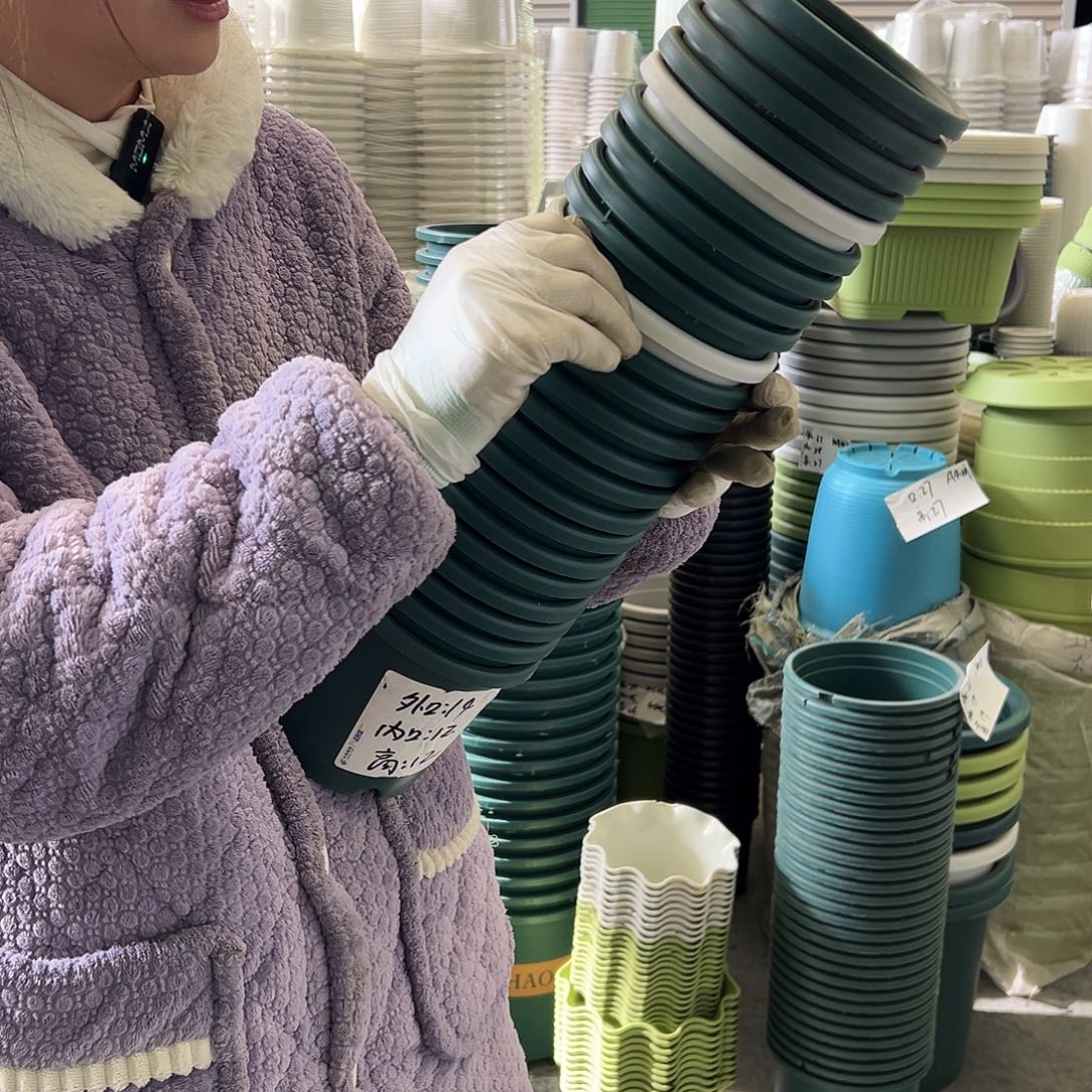 瑕疵四季盆1#墨绿12个无托