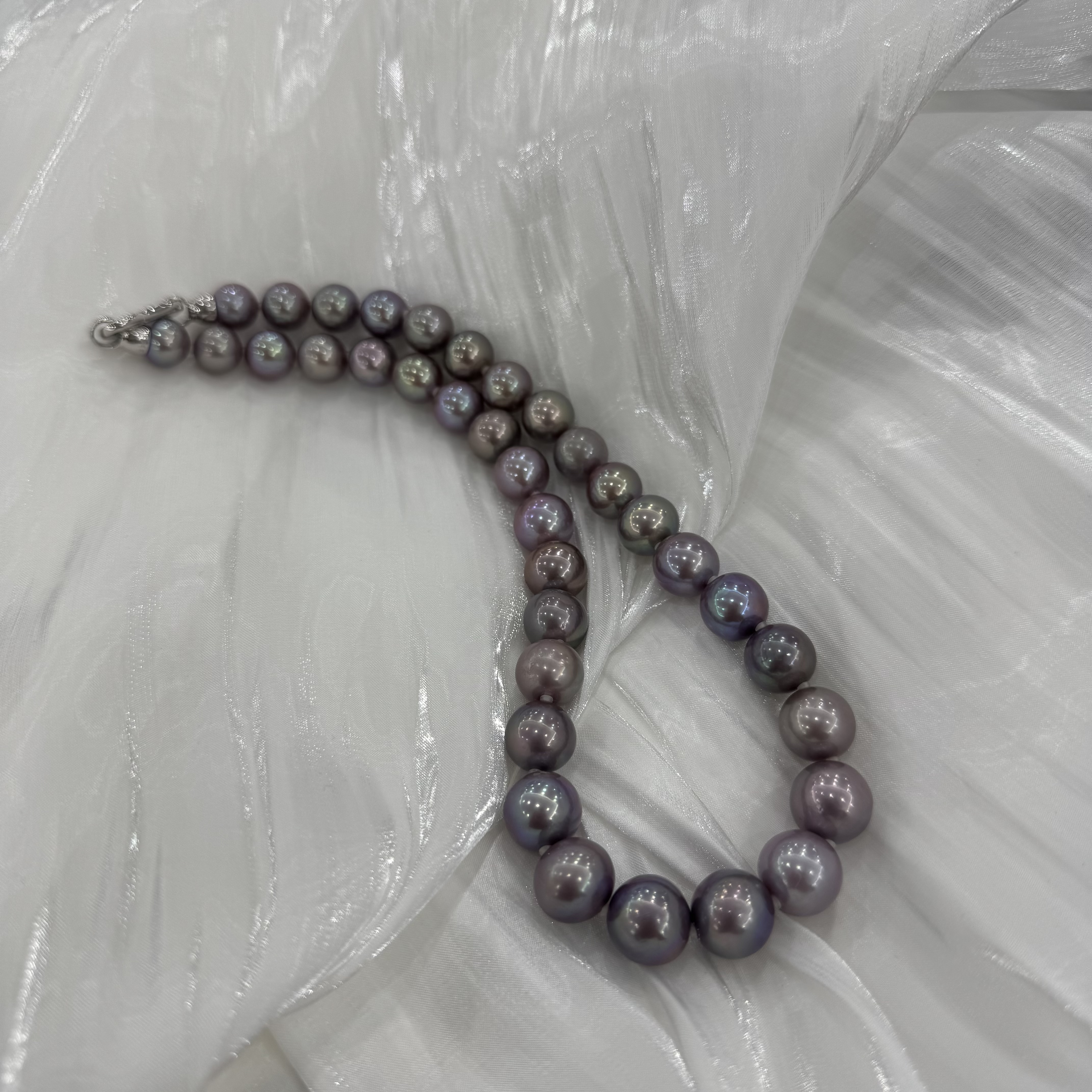【华珍珠宝】淡水珍珠紫珠项链