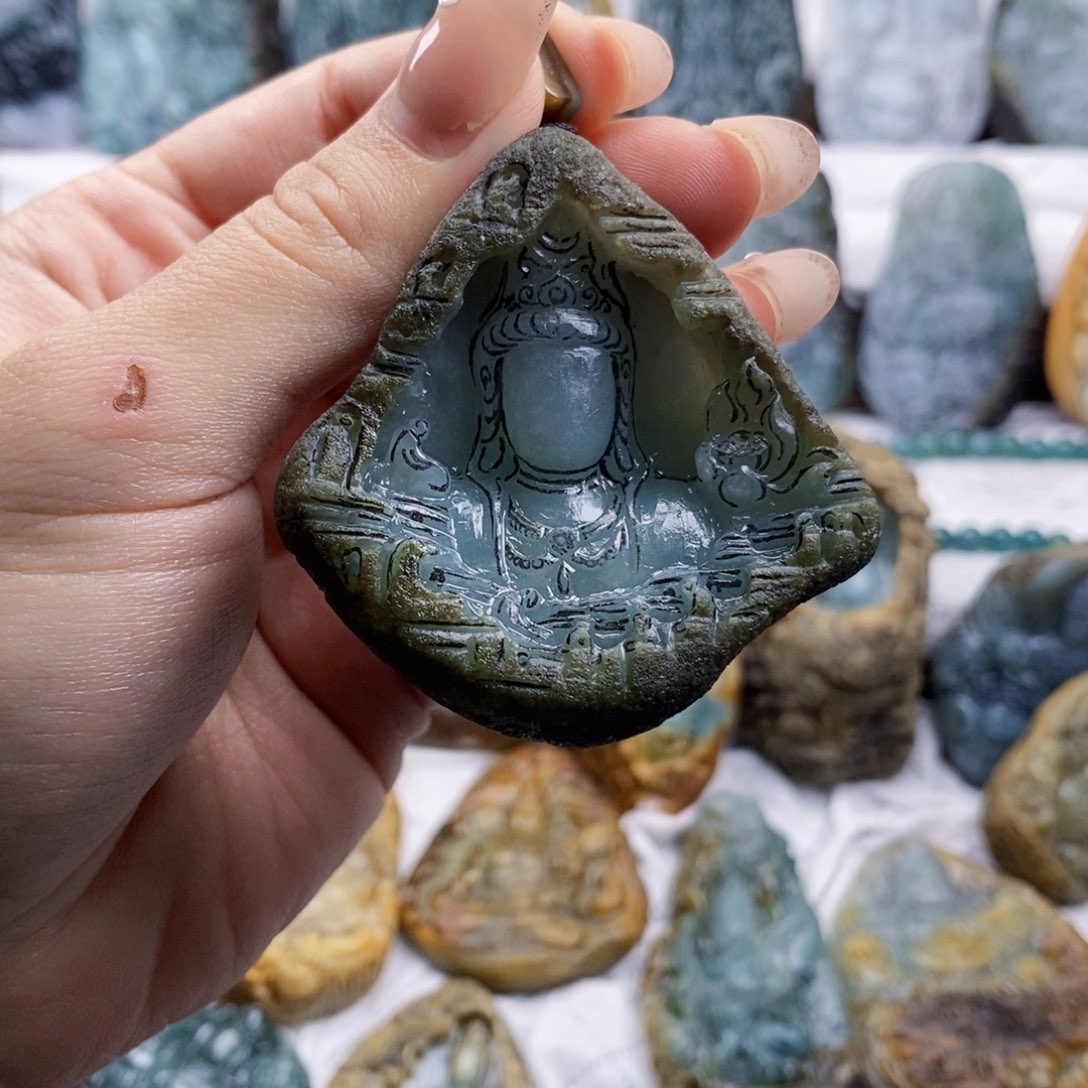 未镶嵌定制翡翠靓*定制挂件专属链接