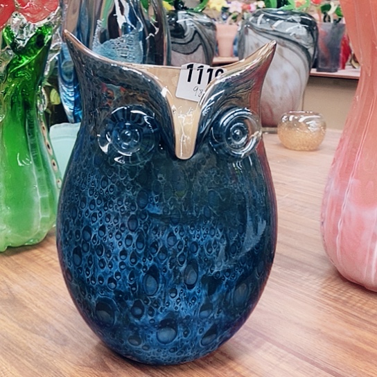 琉璃花瓶高25厘米口径14厘米