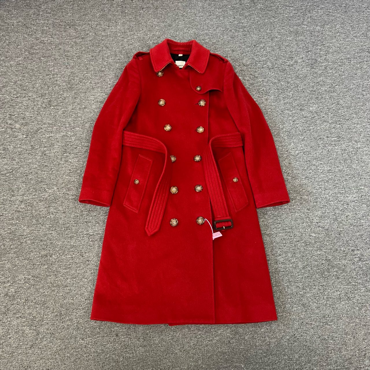 99新 AMIPARIS Burberry 山羊绒 大衣uk4 白标新款