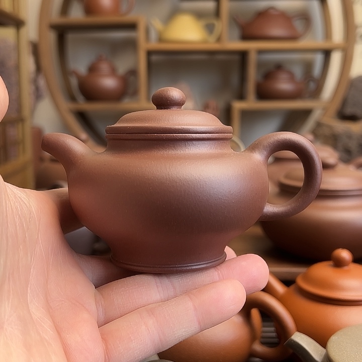 紫砂茶壶掇只160cc紫泥