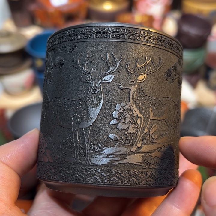 茶杯紫砂宜兴紫砂主人杯