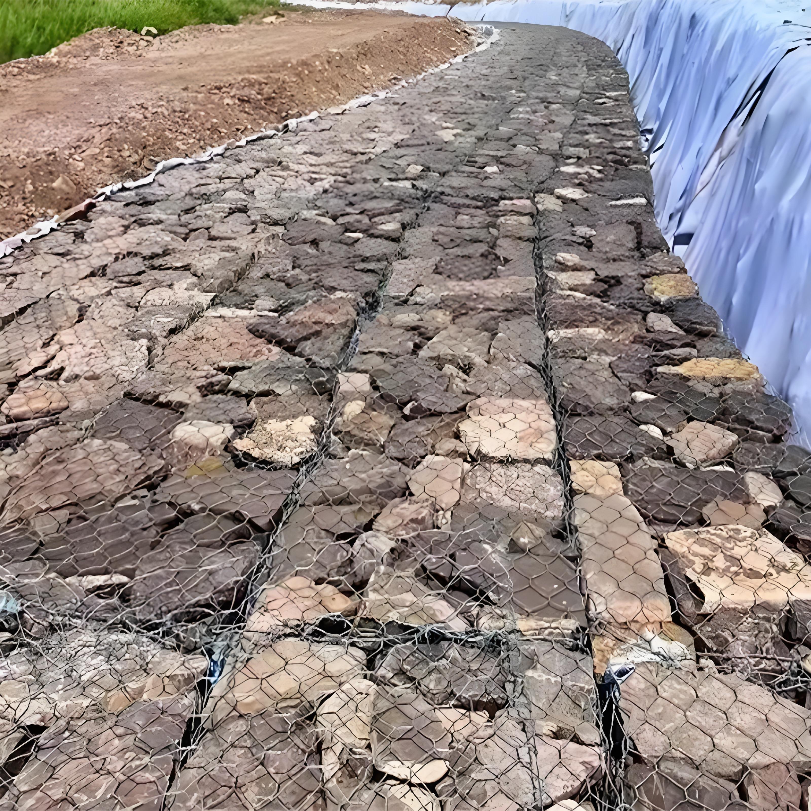 格宾石笼网镀锌铅丝石笼网河道防洪防汛石笼网雷诺护垫网箱网卷