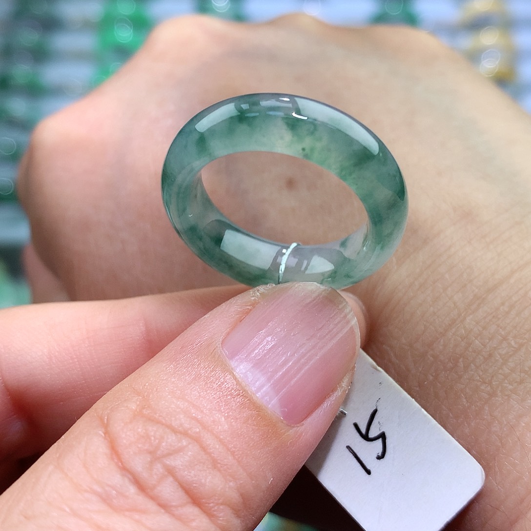 翡翠戒指未镶嵌15号