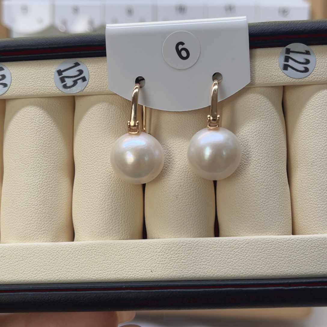 淡水珍珠耳饰银S925镶嵌修**果