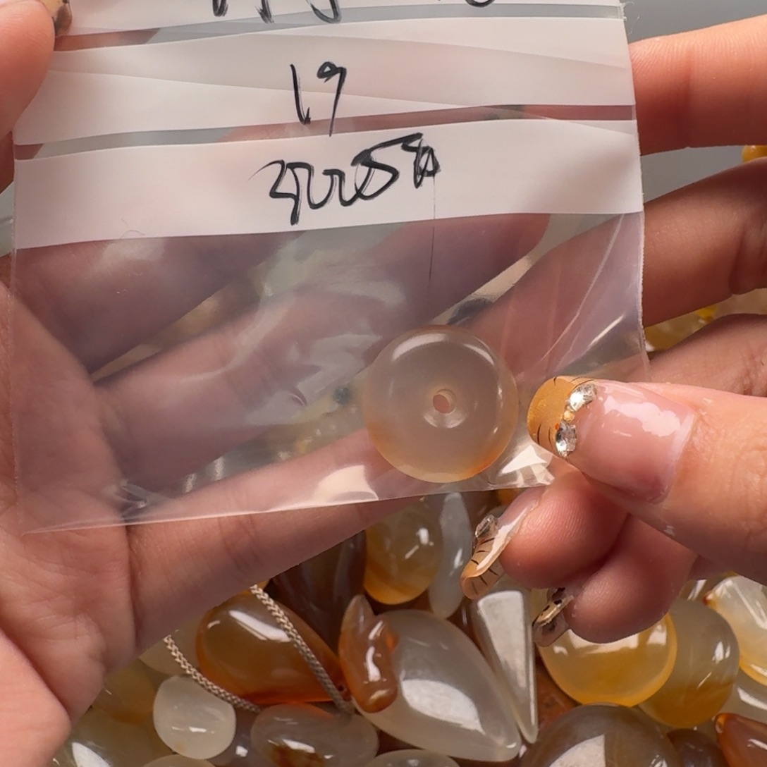 朗***能玛瑙/玉髓合金手链8005