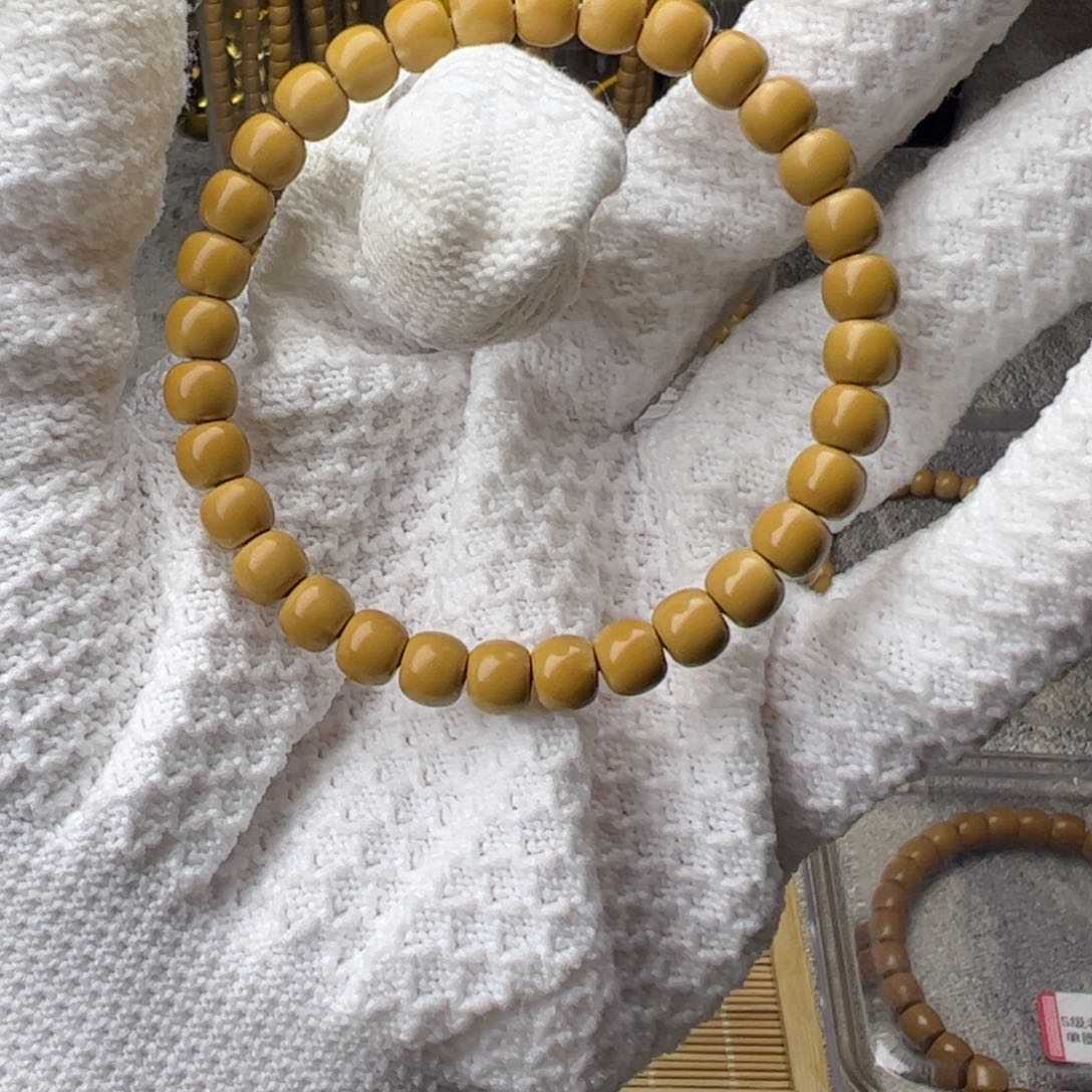 橄榄核手串心**怡7.0mm清水极限弧