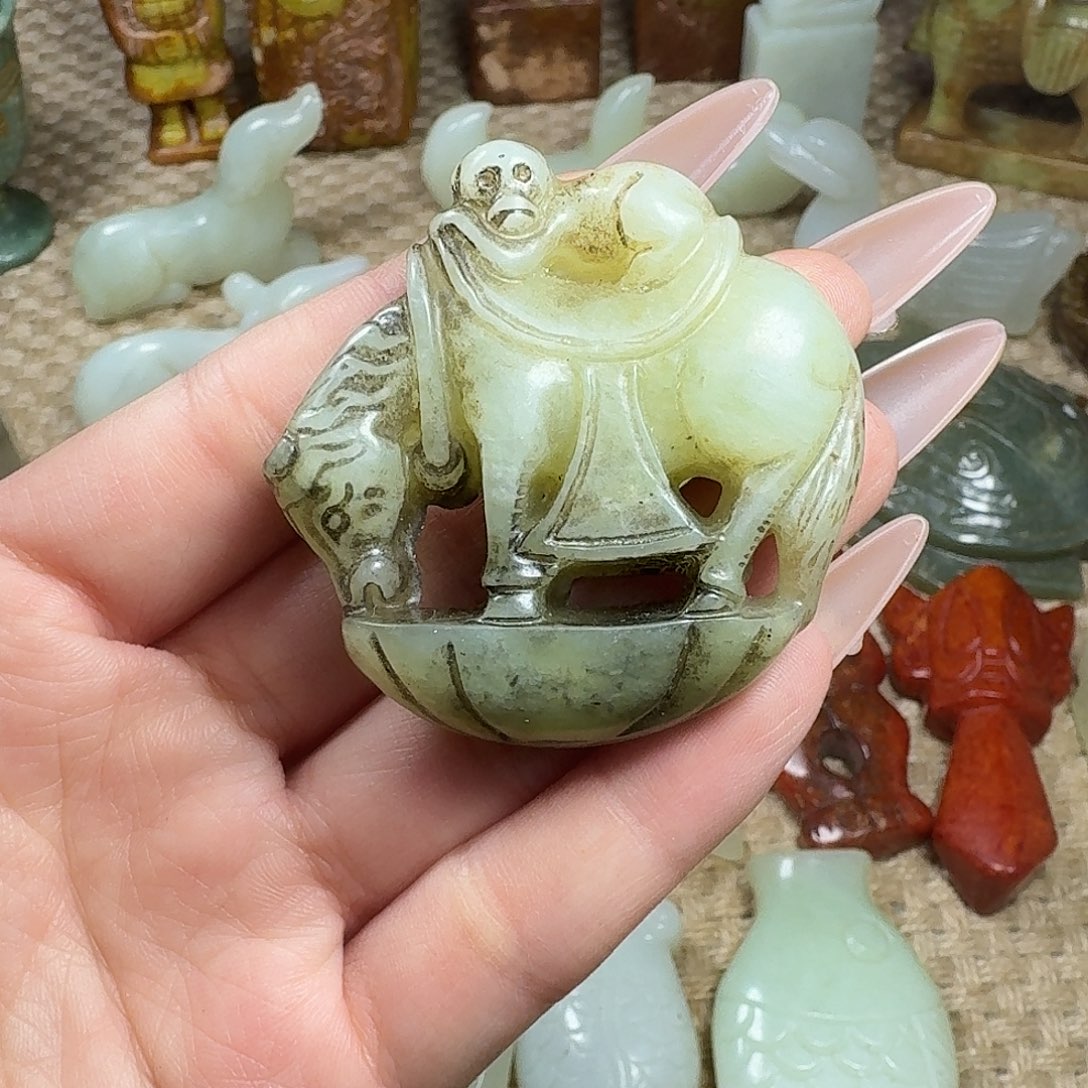 白玉菩提吊坠挂件