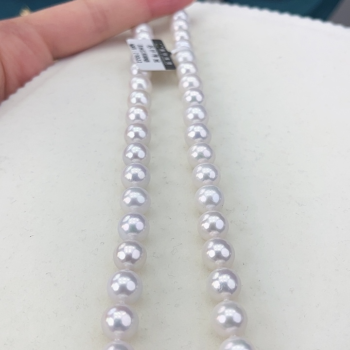 淡水珍珠颈饰银S925镶嵌卡9炫彩高品