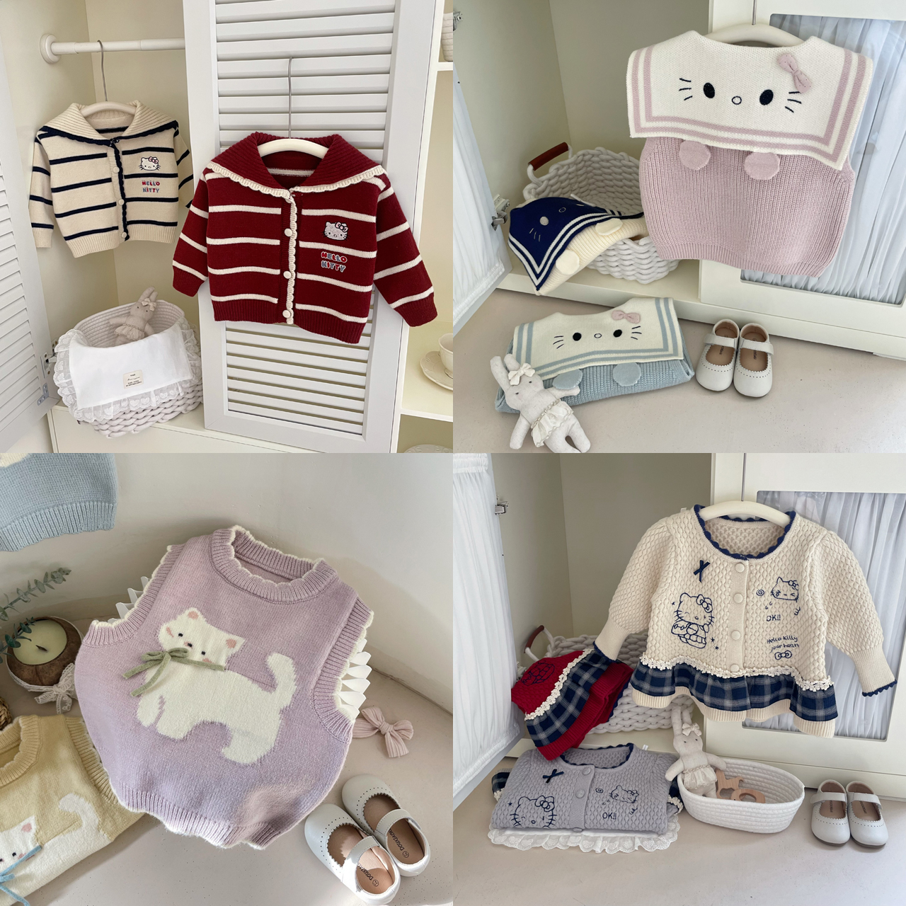 严选合集2 夕爸家童装 儿童毛衣背心针织衫