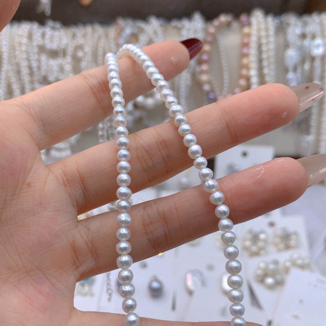 淡水珍珠耳饰银S925镶嵌别**良