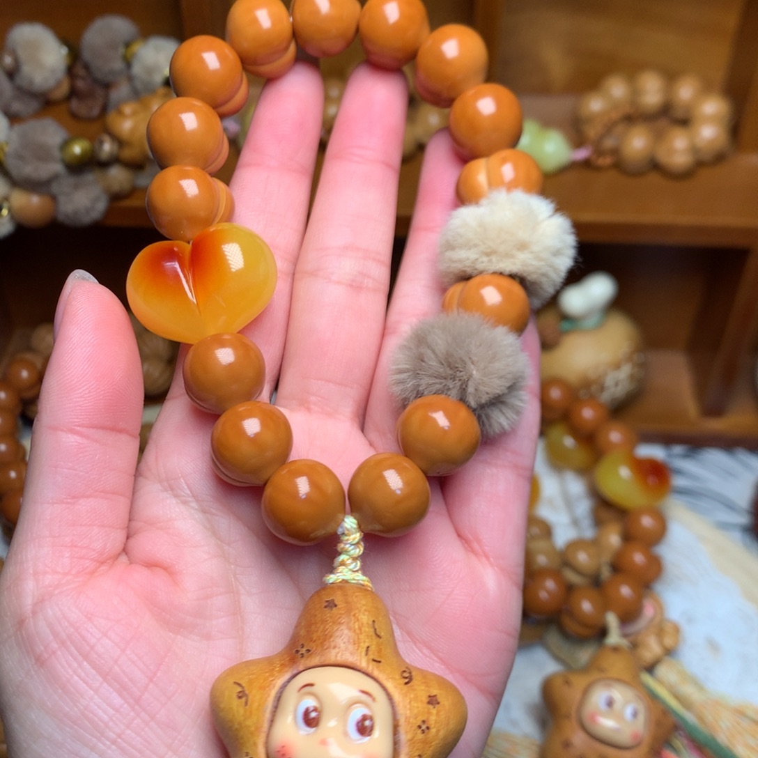 吊坠猴头核桃15玻璃底定制