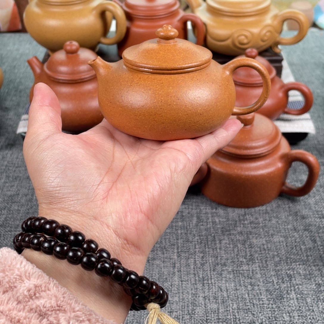 紫砂茶壶黄降坡寒江全手30目150