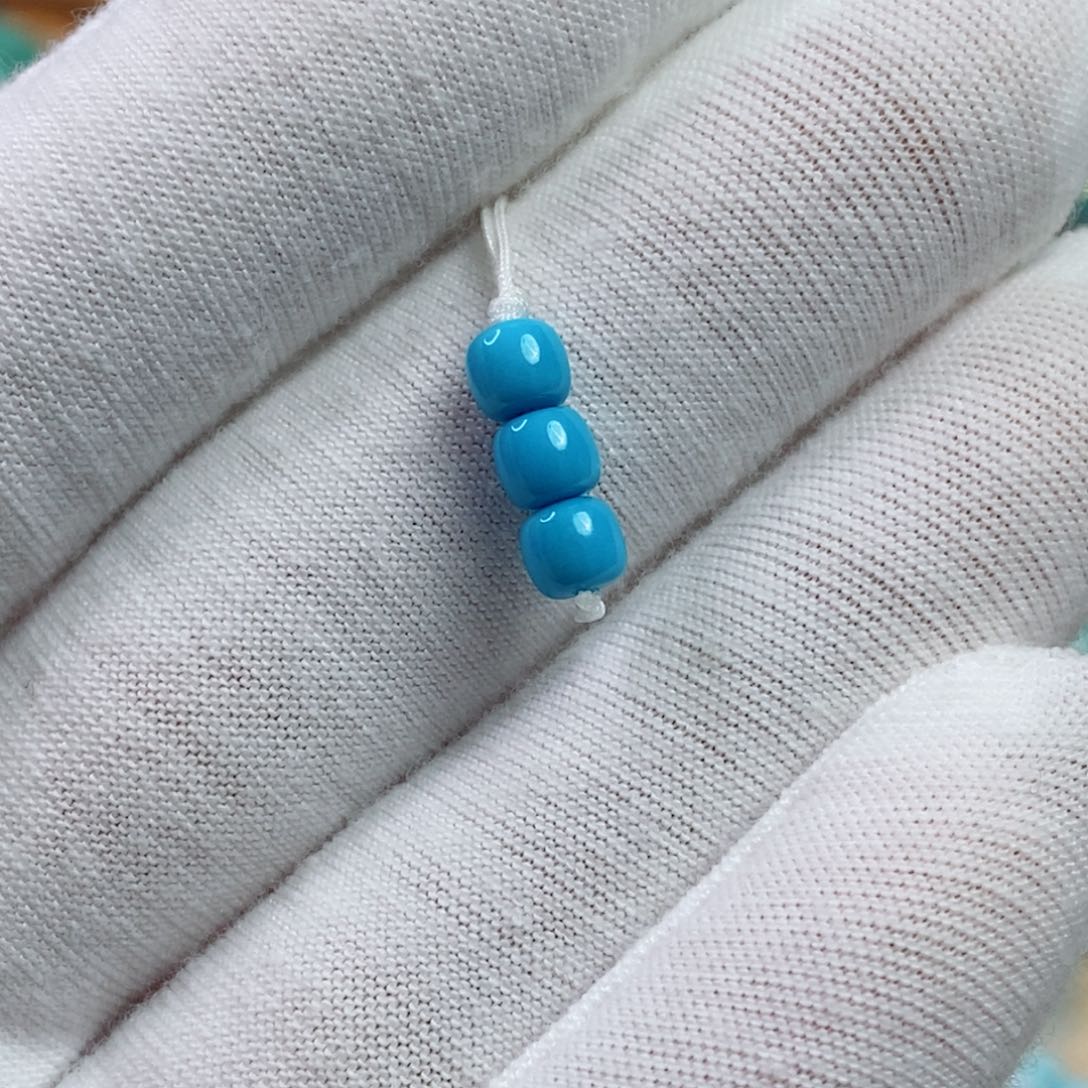 绿松石未镶嵌珠宝奇石4.6mm