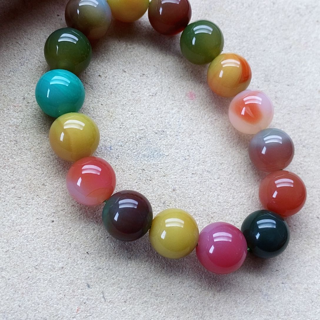 玛瑙手饰未镶嵌盐源008