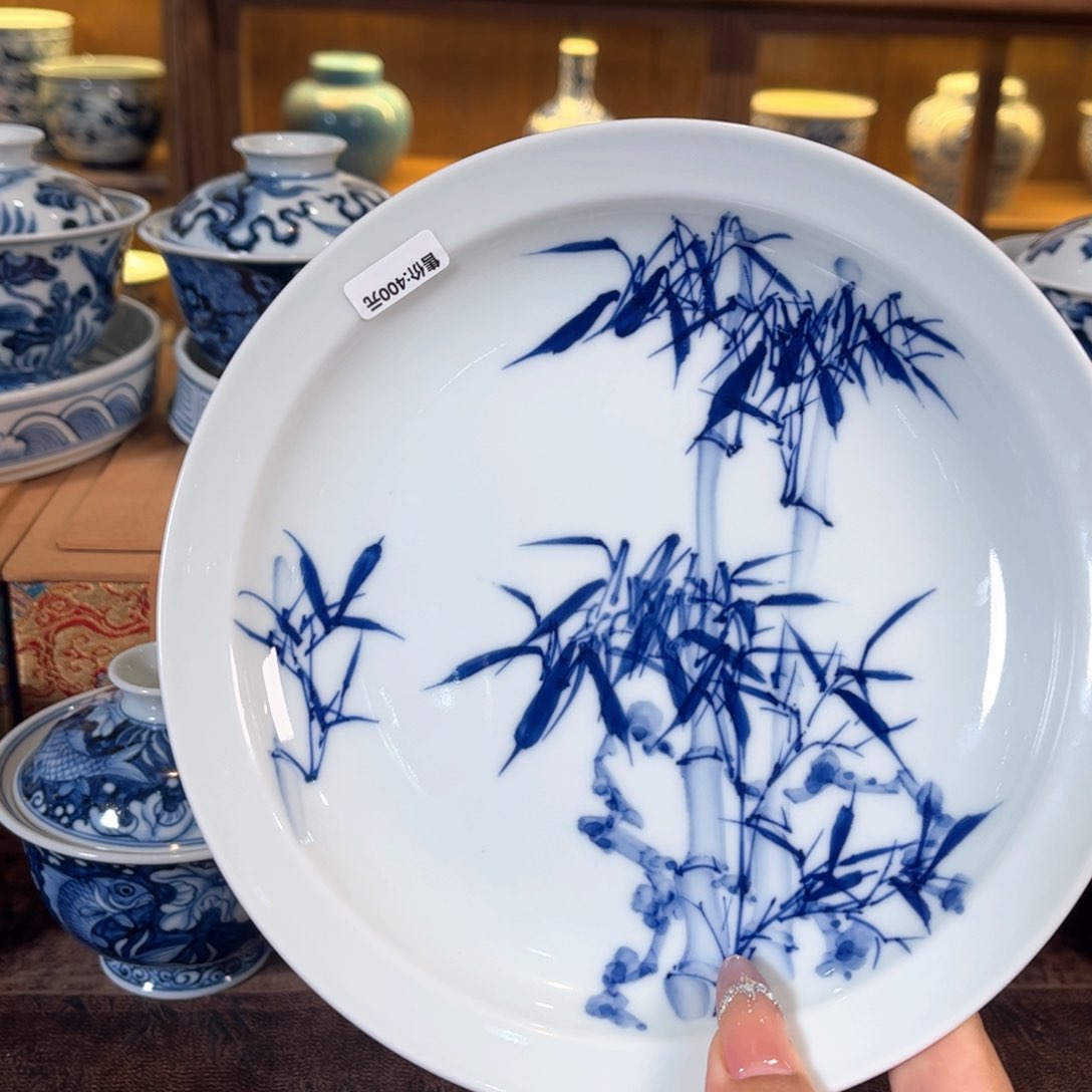 景德镇手工手绘茶器壶承