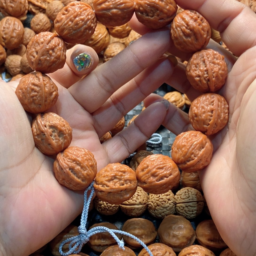 文玩核桃手串树皮纹