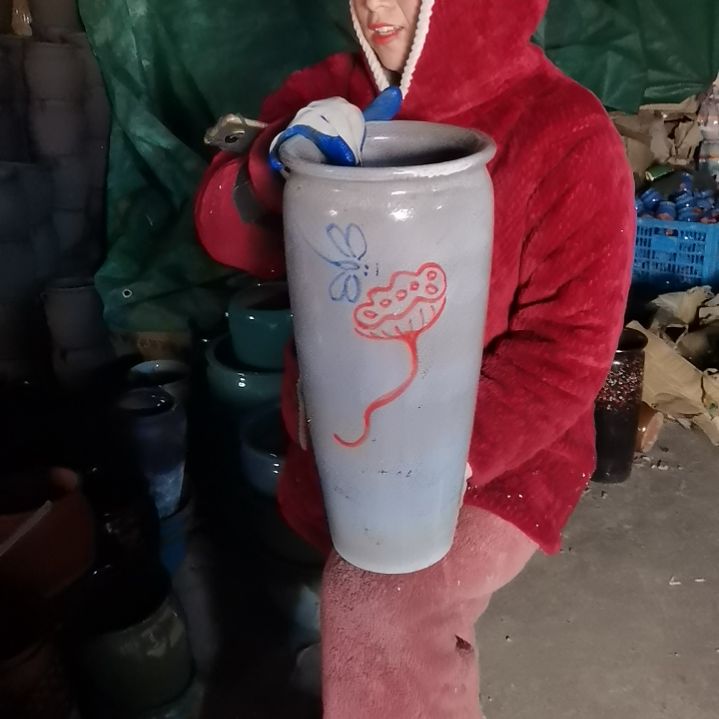 红陶口20高45瑕疵