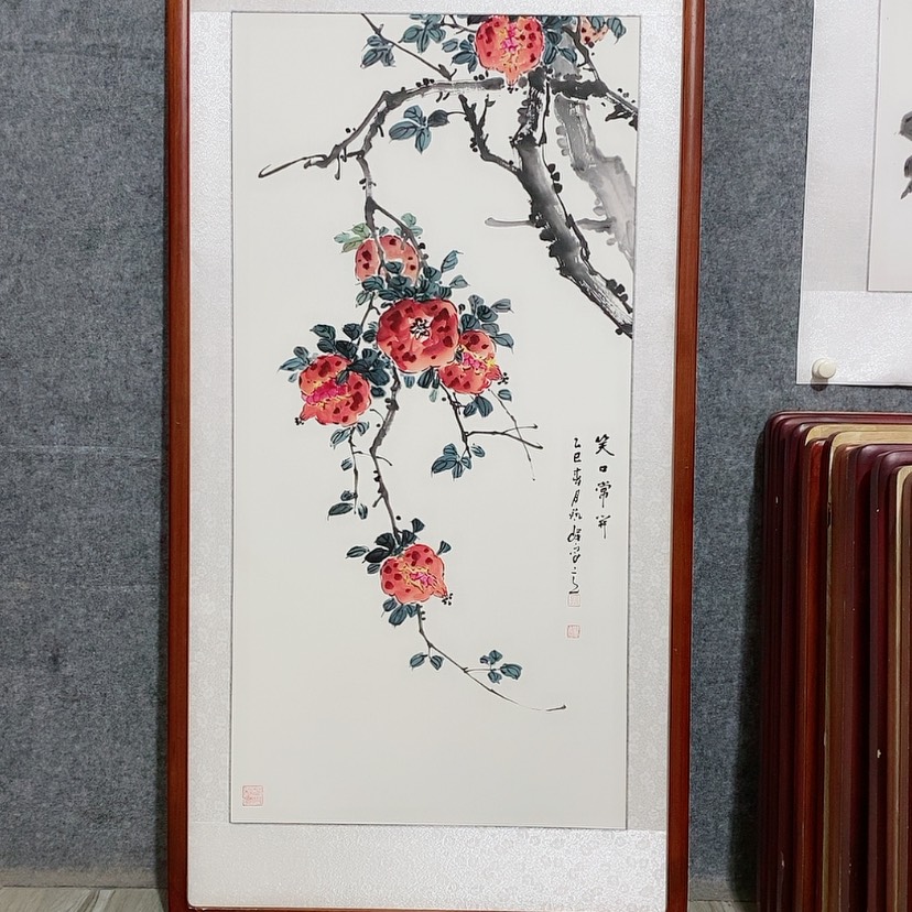 【闪购商品】国画书画作品带框125.×65厘米