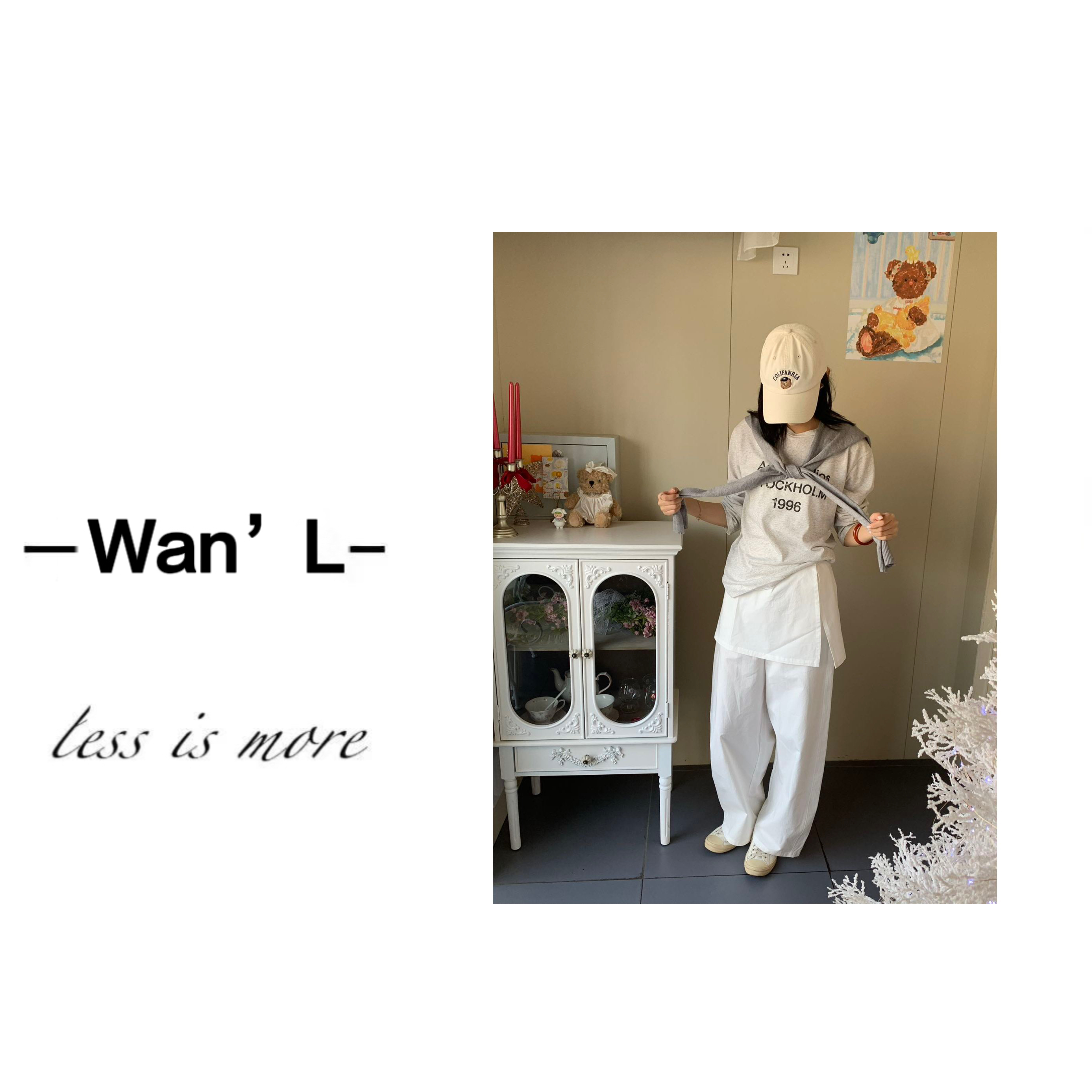 Wan‘L-「清醒纯欲」韩国单！工装裙裤可拆卸两件套 049号 251319