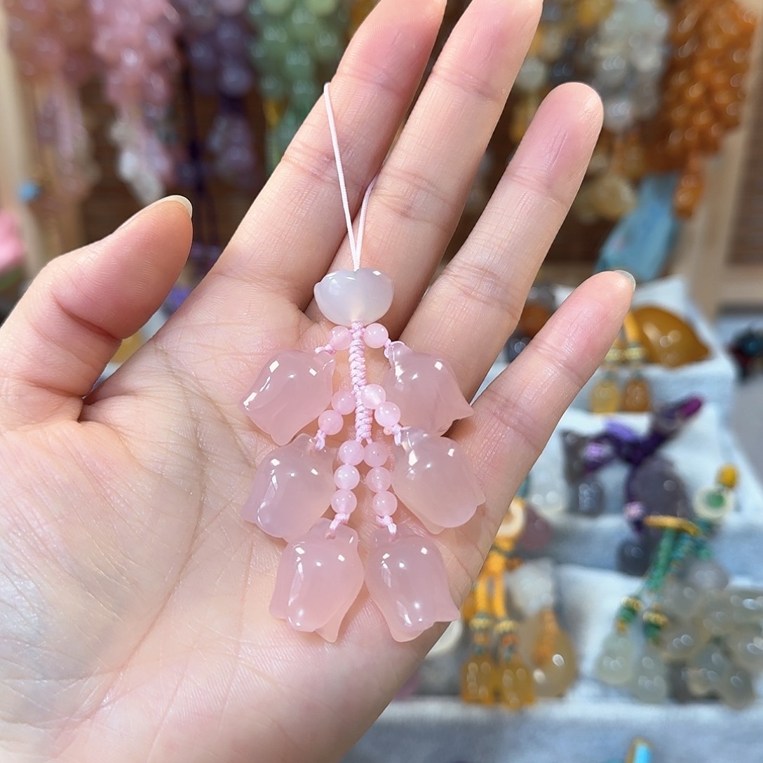 玛瑙/玉髓手机挂件未镶嵌