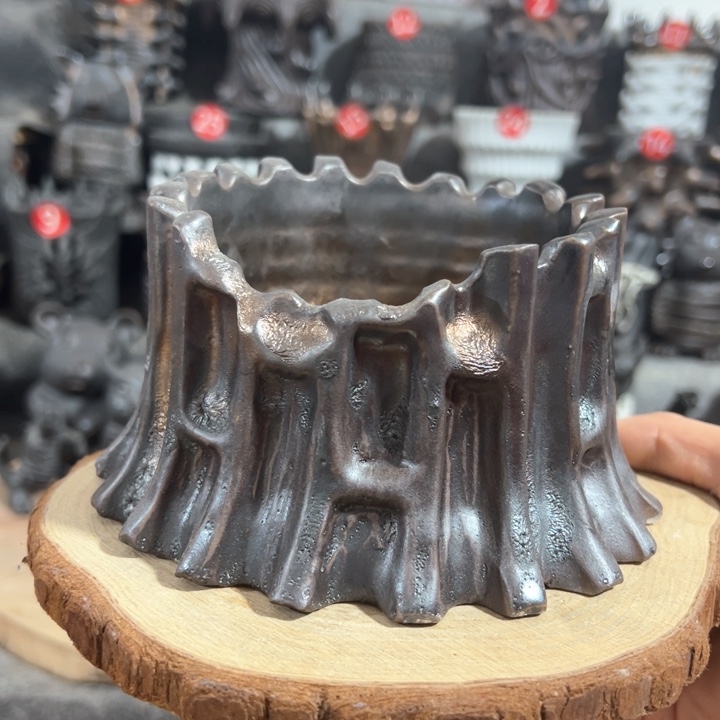 紫砂花盆内口10内高7外高8