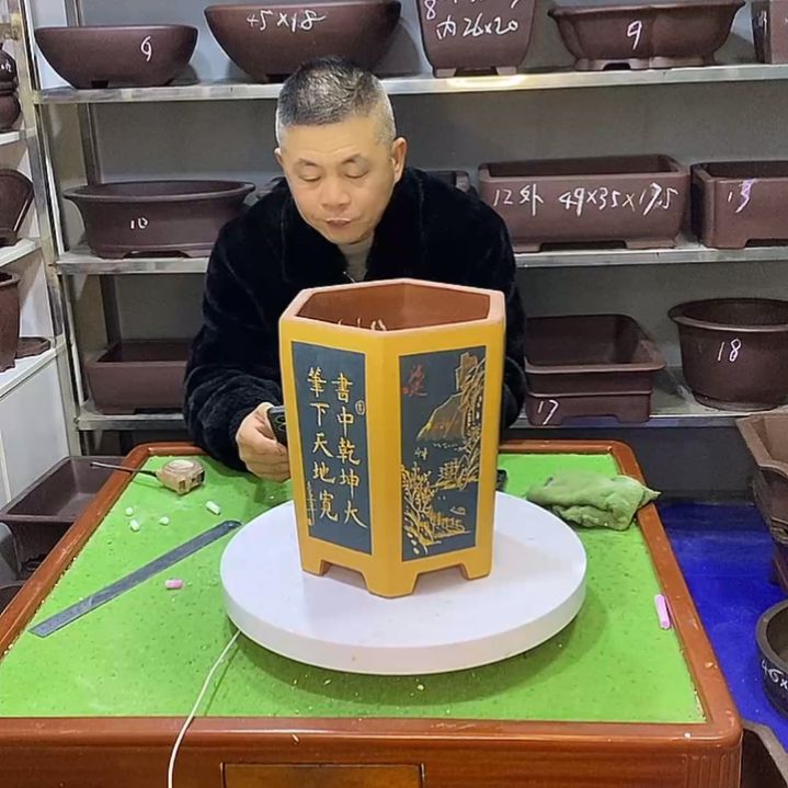 宜兴紫砂花盆花盆花盆
