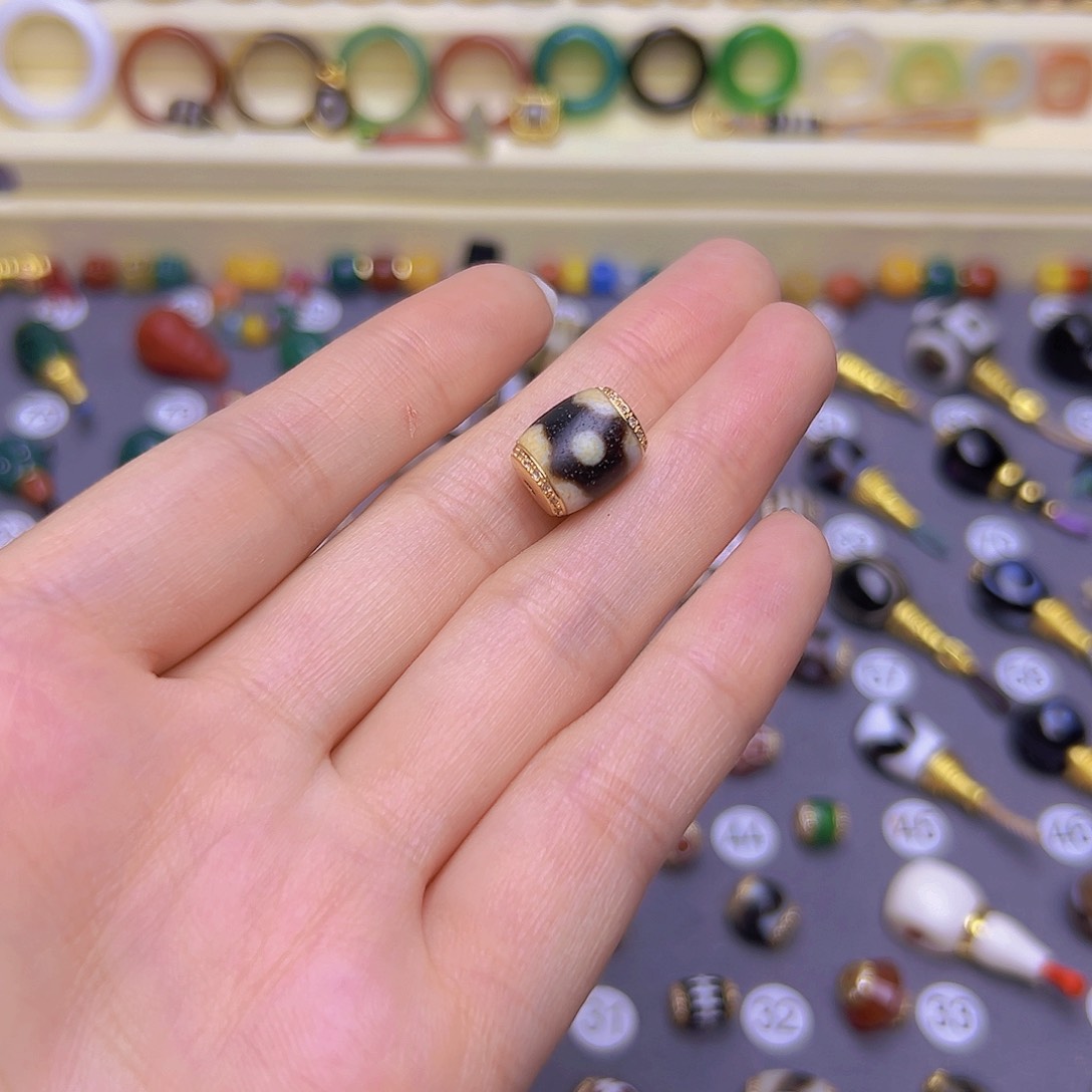 玛瑙/玉髓单珠卡10未镶嵌